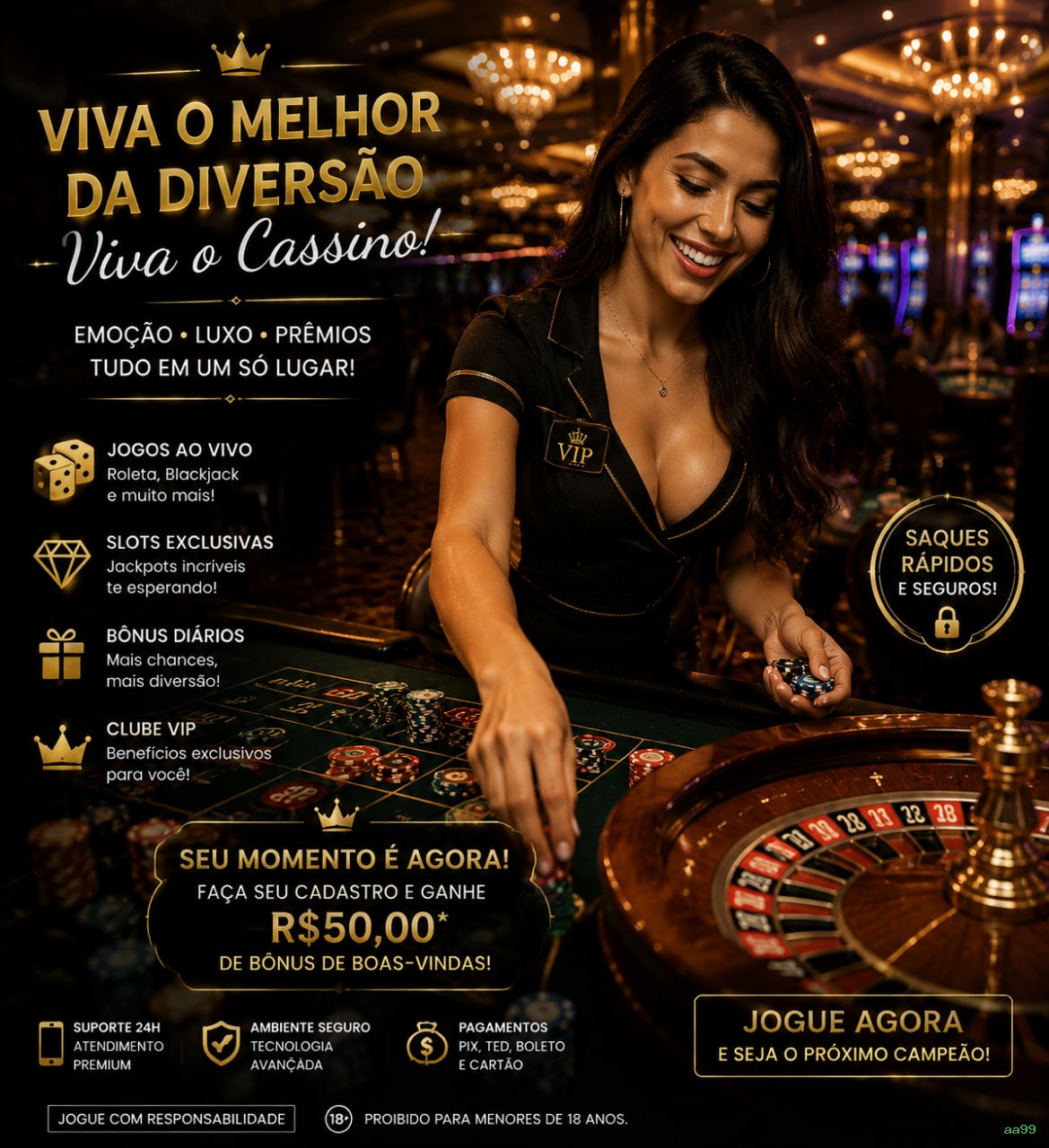 Login rápido no app aa99